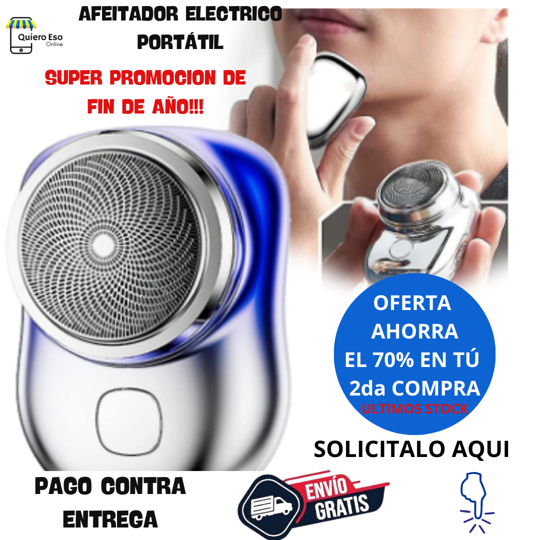 Mini Afeitador Eléctrico Portátil