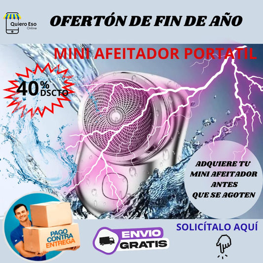 Mini Afeitador Eléctrico Portátil